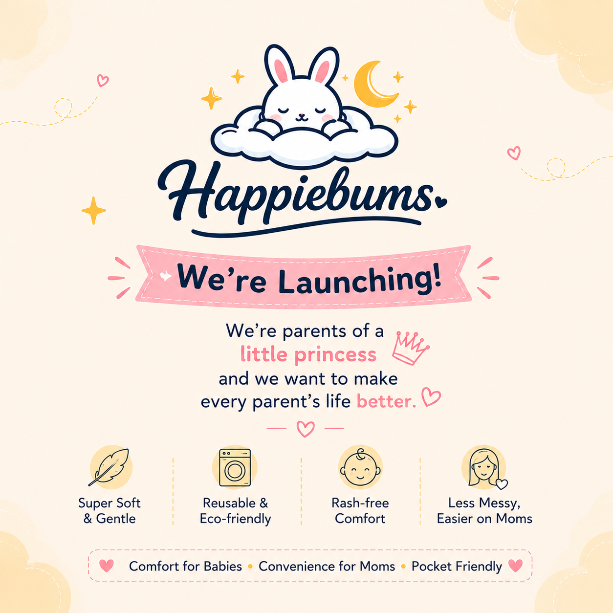 Happiebums launch post